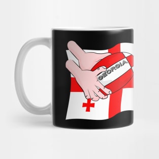 Rugby Georgia Flag Mug